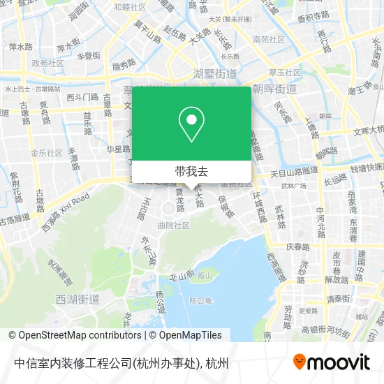 中信室内装修工程公司(杭州办事处)地图