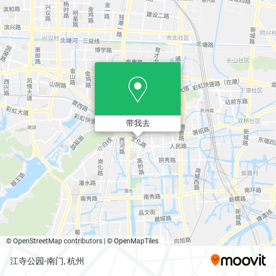 江寺公园-南门地图