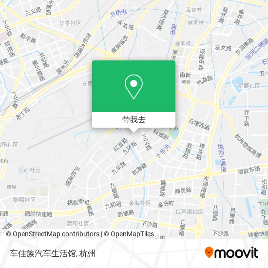 车佳族汽车生活馆地图