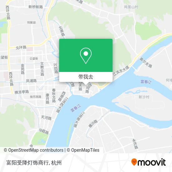 富阳受降灯饰商行地图