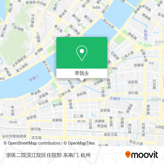 浙医二院滨江院区住院部-东南门地图