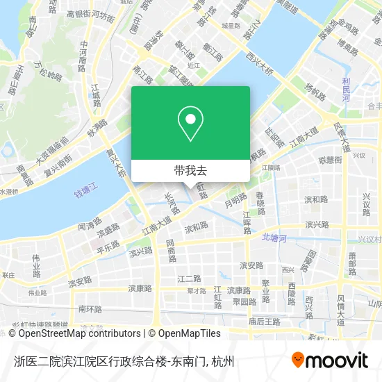 浙医二院滨江院区行政综合楼-东南门地图