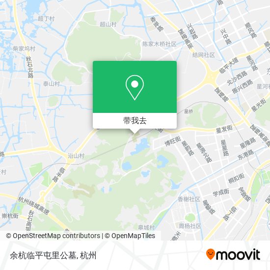 余杭临平屯里公墓地图