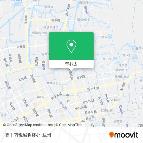 嘉丰万悦城售楼处地图