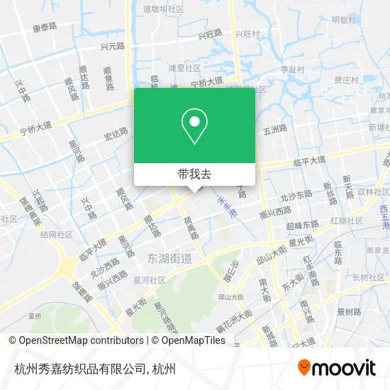 杭州秀嘉纺织品有限公司地图