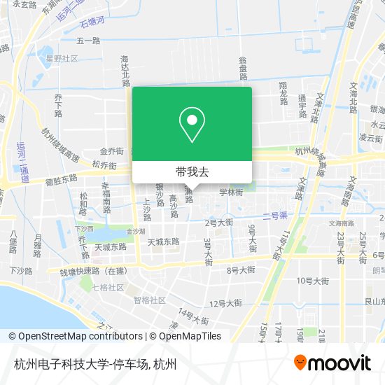 杭州电子科技大学-停车场地图