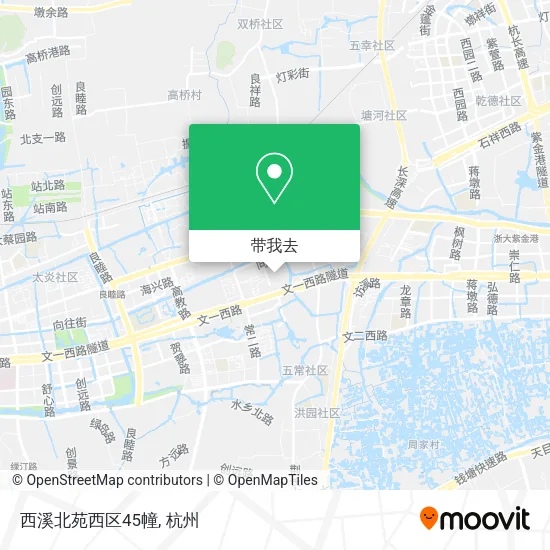 西溪北苑西区45幢地图