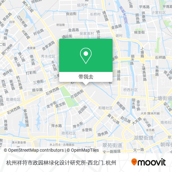 杭州祥符市政园林绿化设计研究所-西北门地图