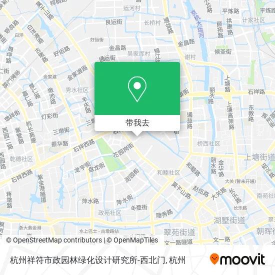 杭州祥符市政园林绿化设计研究所-西北门地图
