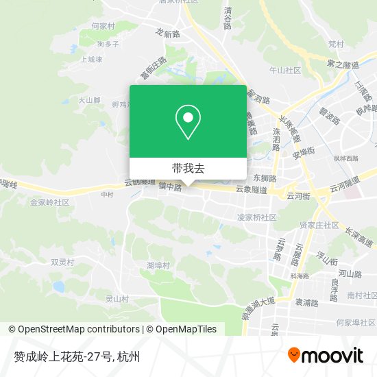 赞成岭上花苑-27号地图