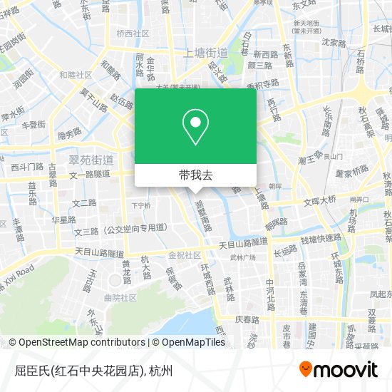屈臣氏(红石中央花园店)地图