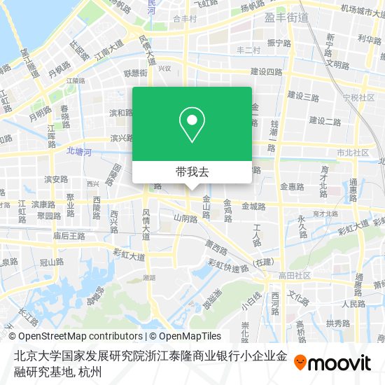北京大学国家发展研究院浙江泰隆商业银行小企业金融研究基地地图