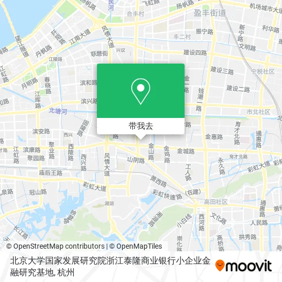 北京大学国家发展研究院浙江泰隆商业银行小企业金融研究基地地图