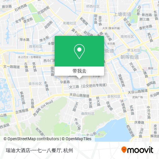 瑞迪大酒店-一七一八餐厅地图