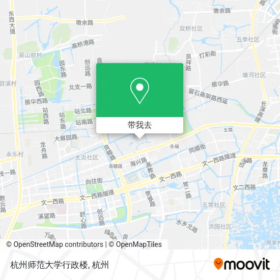 杭州师范大学行政楼地图