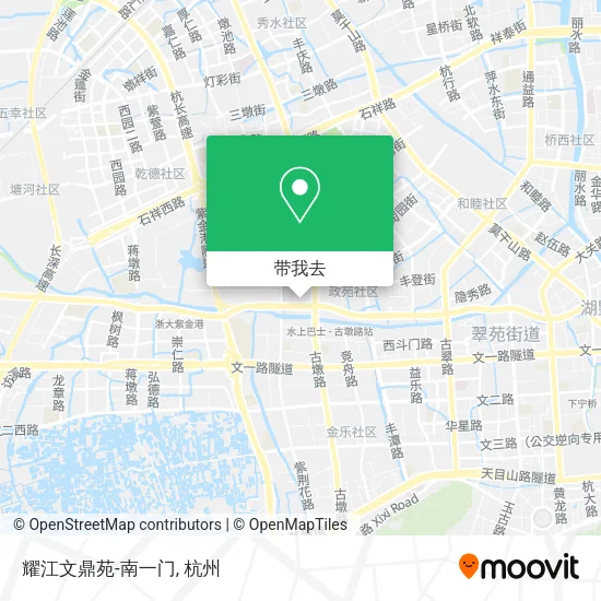 耀江文鼎苑-南一门地图