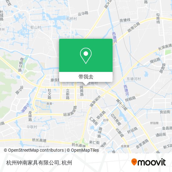 杭州钟南家具有限公司地图
