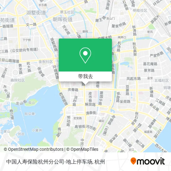 中国人寿保险杭州分公司-地上停车场地图