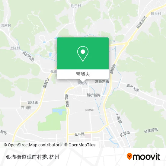 银湖街道观前村委地图