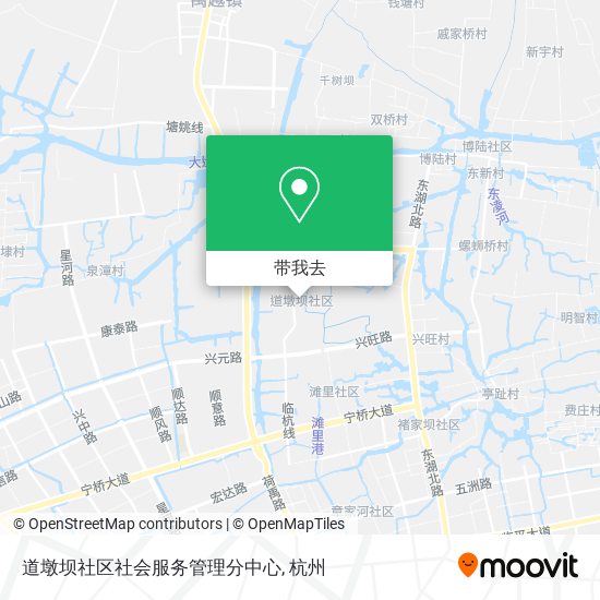 道墩坝社区社会服务管理分中心地图