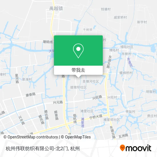 杭州伟联纺织有限公司-北2门地图