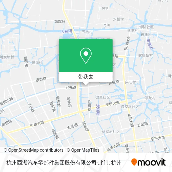 杭州西湖汽车零部件集团股份有限公司-北门地图