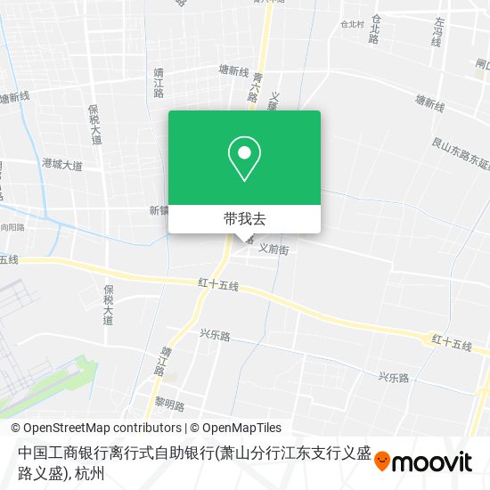 中国工商银行离行式自助银行(萧山分行江东支行义盛路义盛)地图