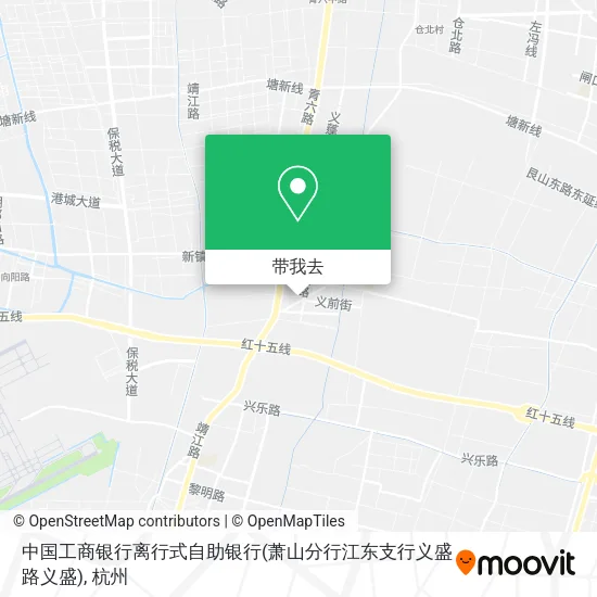 中国工商银行离行式自助银行(萧山分行江东支行义盛路义盛)地图