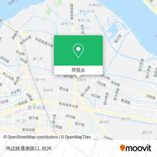 鸿达路通惠路口地图