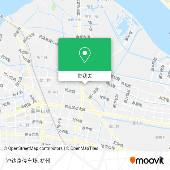 鸿达路停车场地图