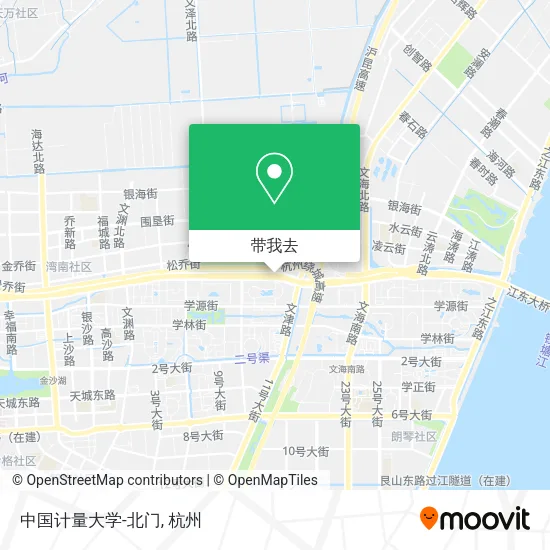 中国计量大学-北门地图