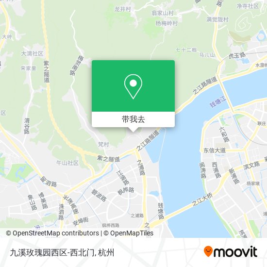 九溪玫瑰园西区-西北门地图