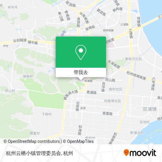 杭州云栖小镇管理委员会地图