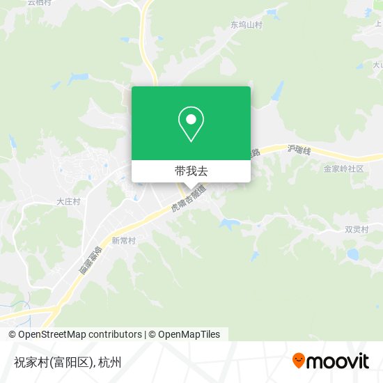 祝家村(富阳区)地图