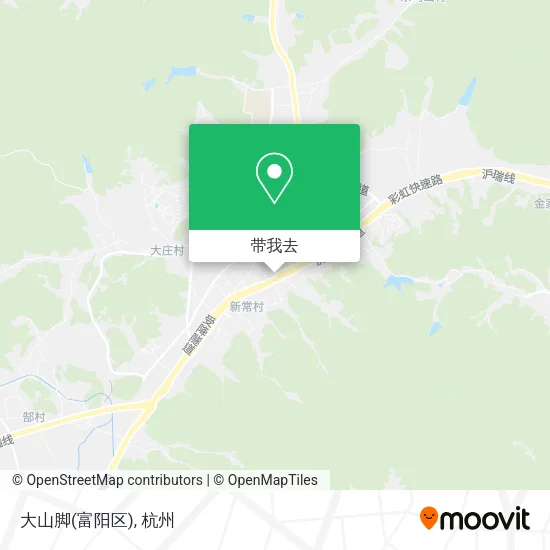 大山脚(富阳区)地图