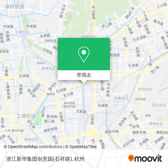 浙江新华集团创意园(石祥路)地图