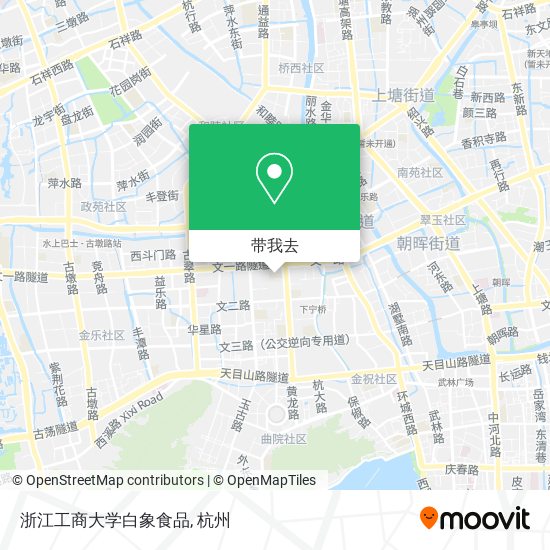 浙江工商大学白象食品地图