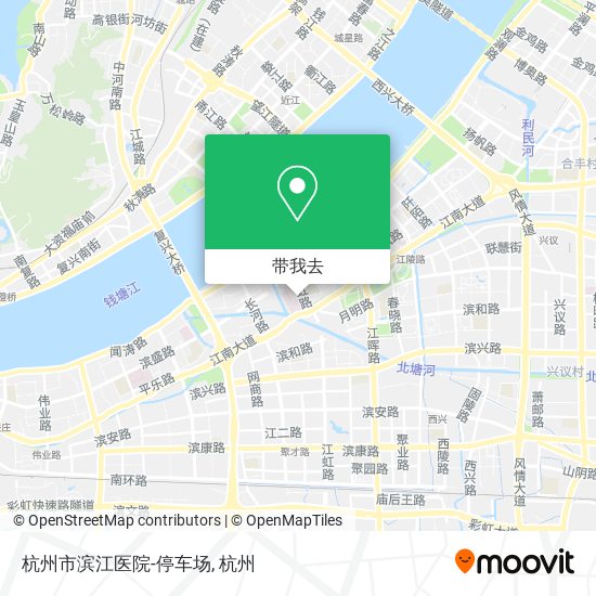 杭州市滨江医院-停车场地图
