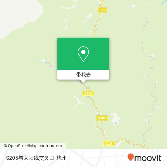 S205与太阳线交叉口地图