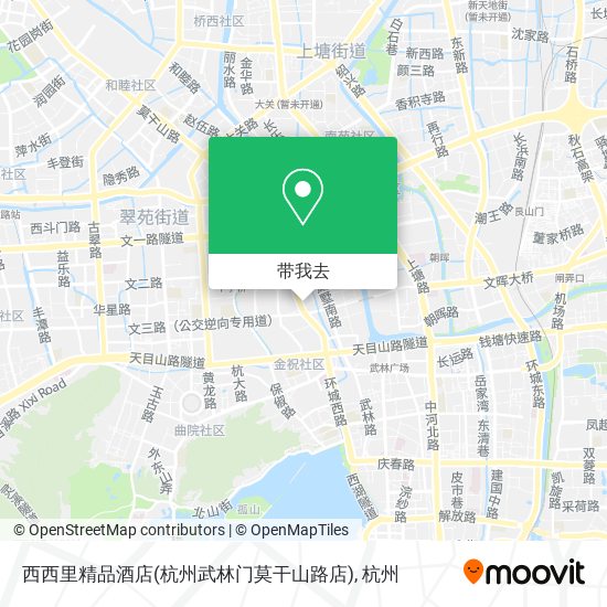 西西里精品酒店(杭州武林门莫干山路店)地图