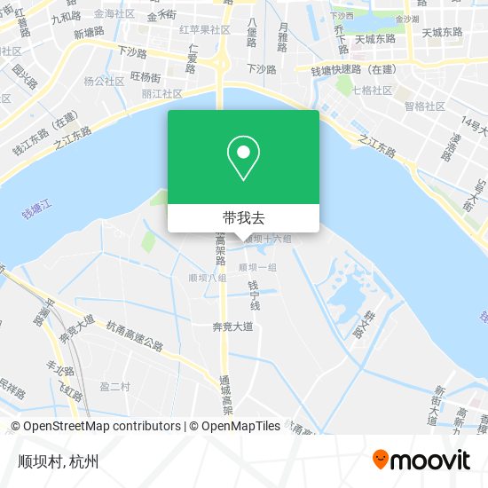 顺坝村地图