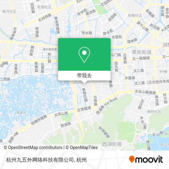 杭州九五外网络科技有限公司地图
