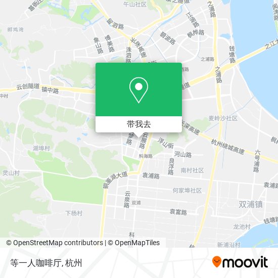 等一人咖啡厅地图