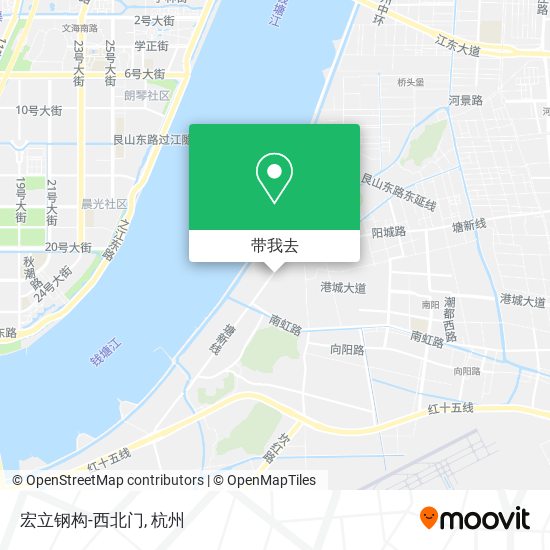 宏立钢构-西北门地图