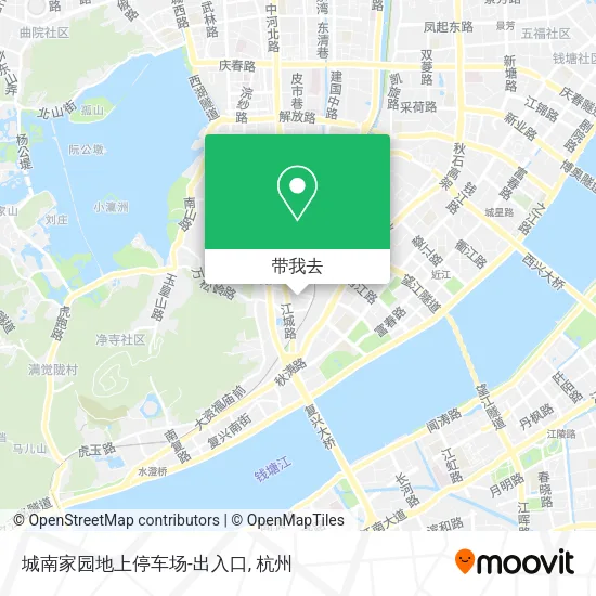 城南家园地上停车场-出入口地图