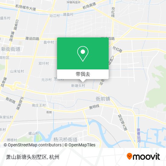 萧山新塘头别墅区地图