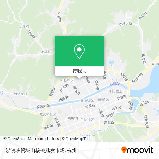 浙皖农贸城山核桃批发市场地图