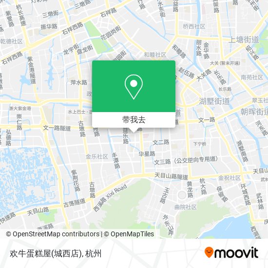 欢牛蛋糕屋(城西店)地图
