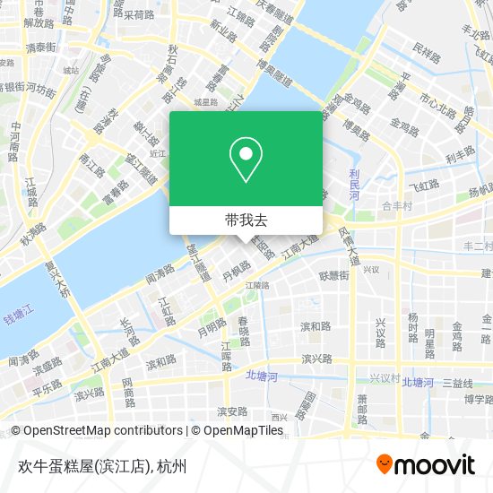 欢牛蛋糕屋(滨江店)地图