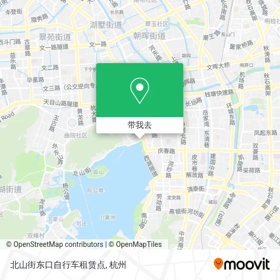 北山街东口自行车租赁点地图
